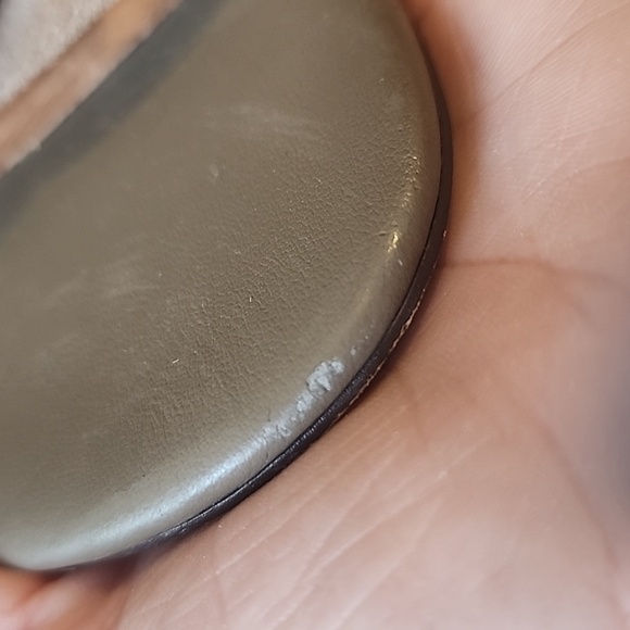 Indigo By Clarks Tan Suede Leather Slingback Strappy Sandals Low Heel Size 7M - Picture 12 of 16